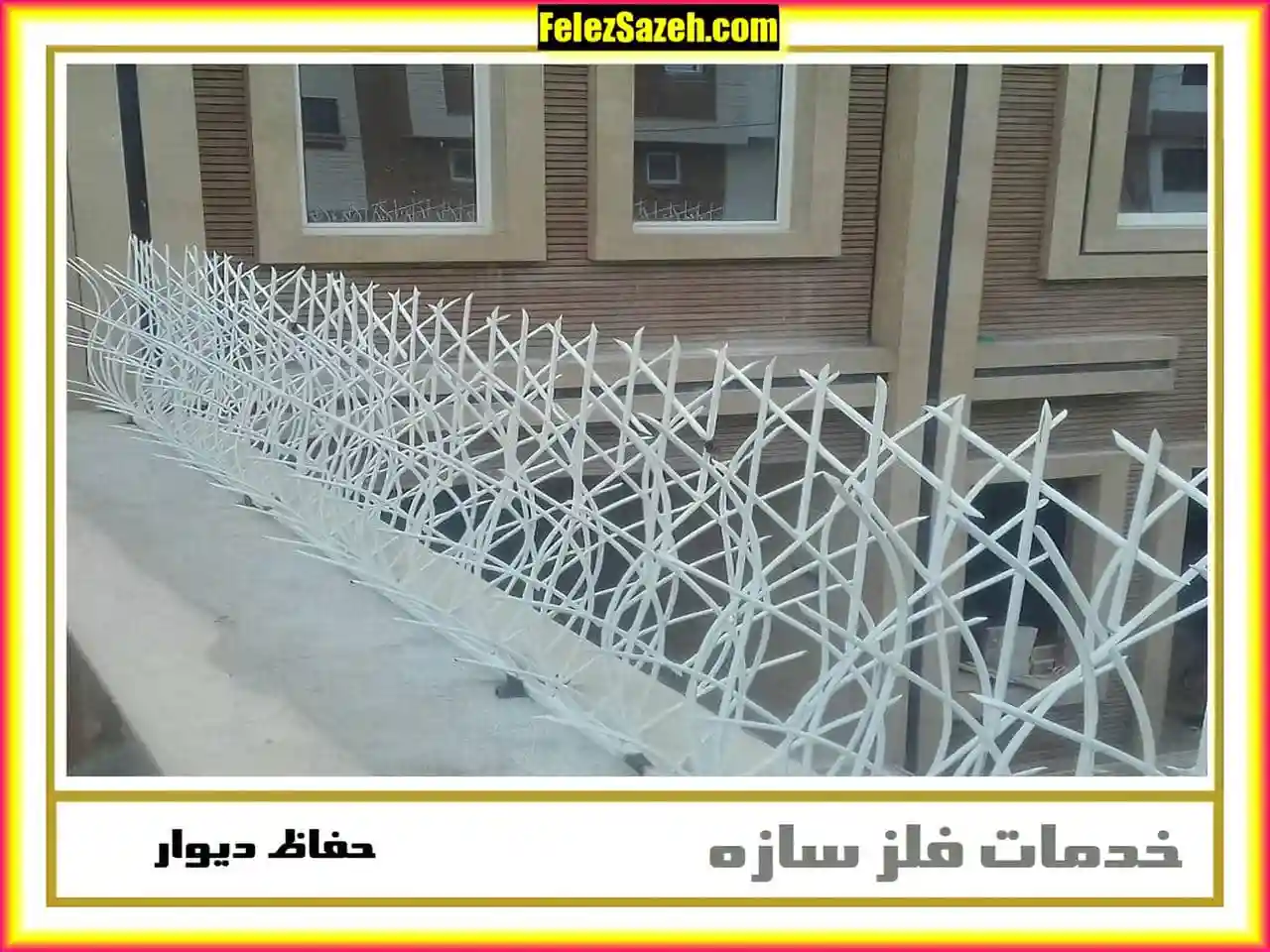 حفاظ روی دیوار حیاط