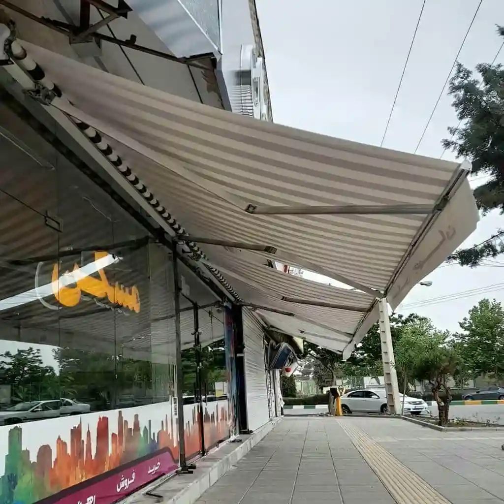 سایبان برقی ریلی