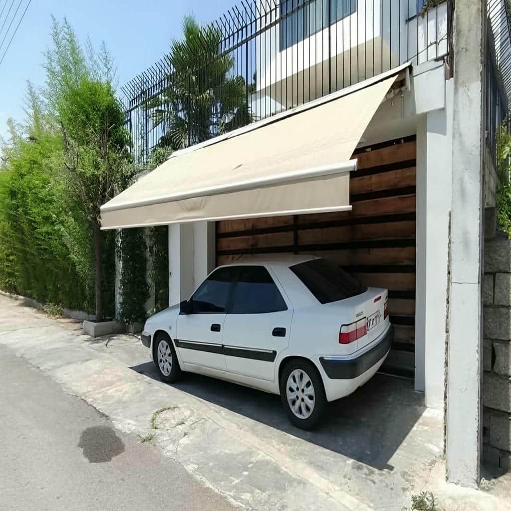 سایبان برقی پارکینگ