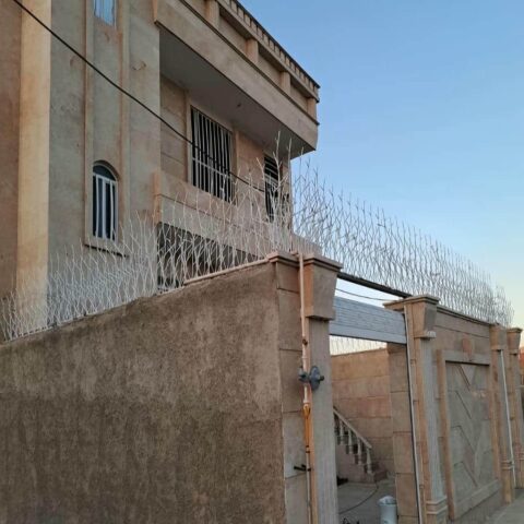 fence-wall-protection-deer-antler-spear-yz ساخت حفاظ شاخ گوزنی روی دیوار آپارتمانی و ویلا