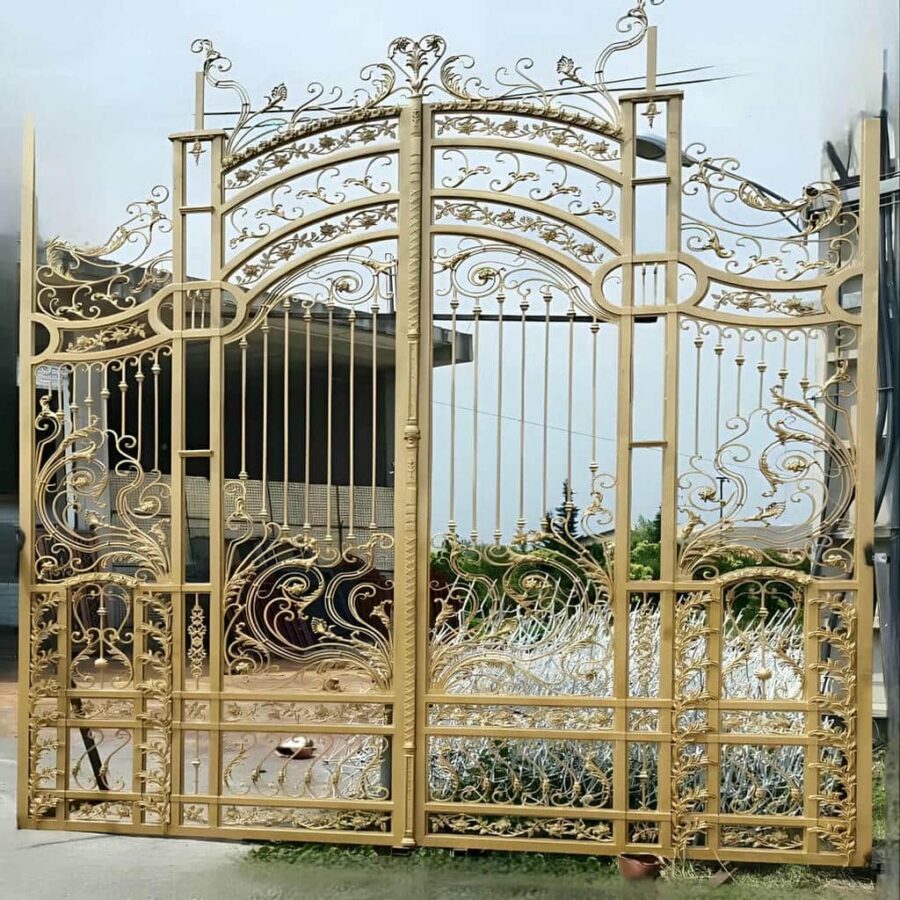 درب حیاط آهنی برای ورودی ساختمان