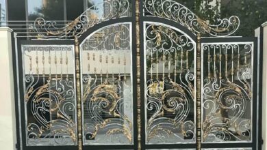 درب حیاط در کیش