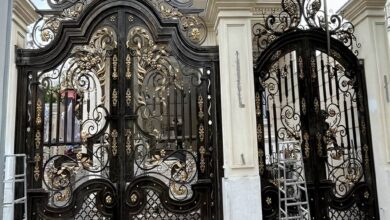 درب حیاط در فشم