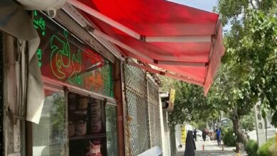 سایبان برقی در بندر لنگه