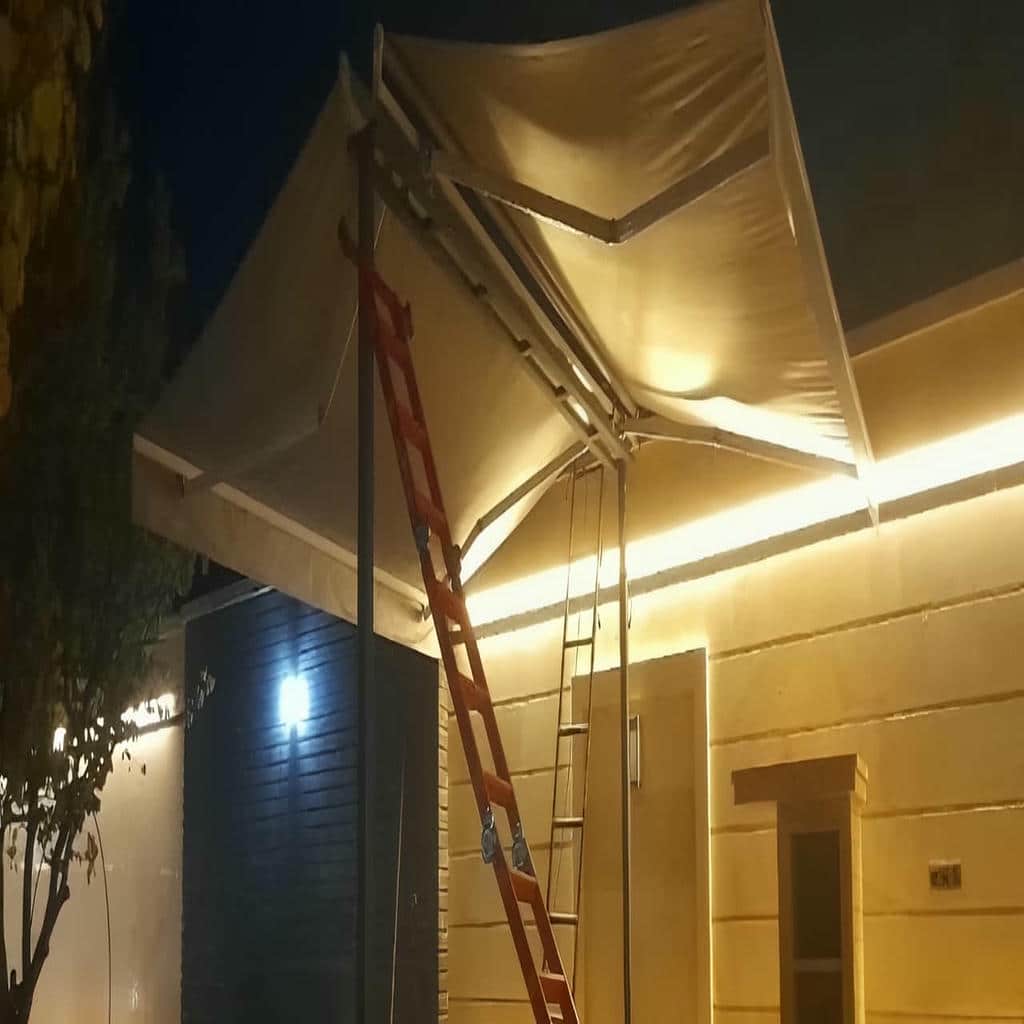 سایبان برقی در مریوان