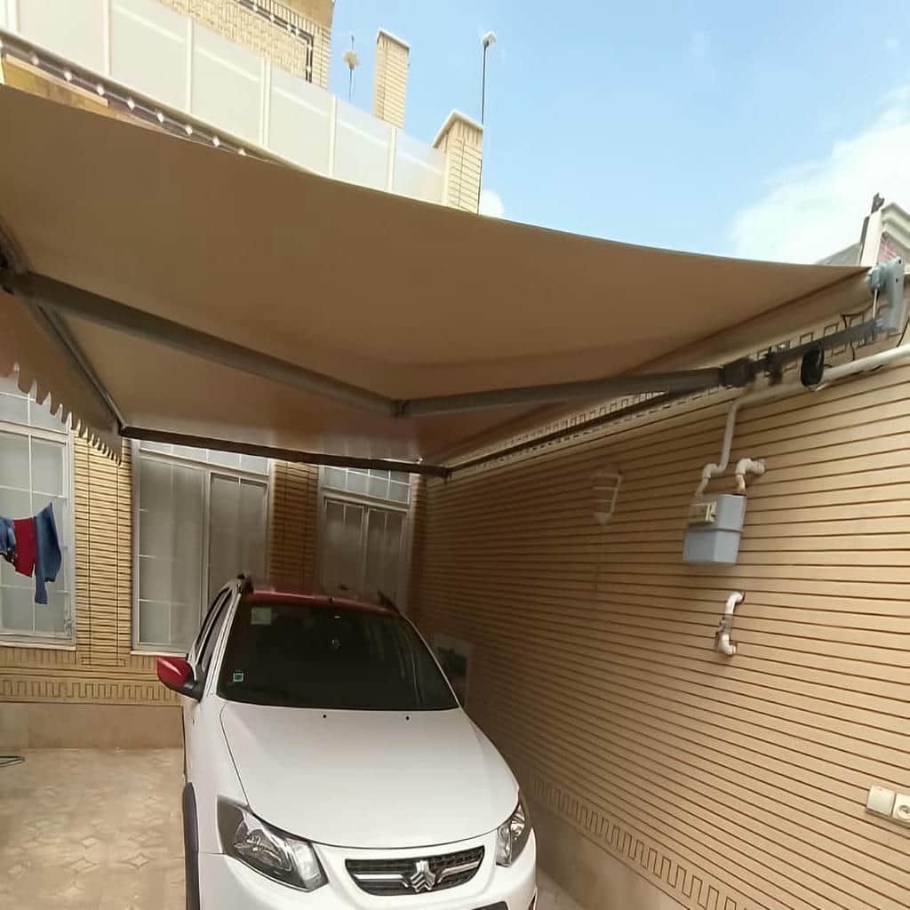 سایبان برقی در قزوین