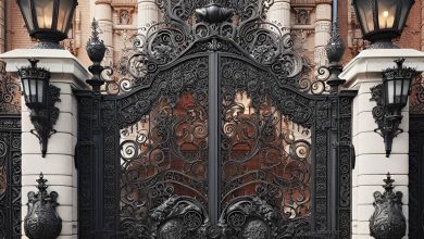 درب حیاط در نوشهر