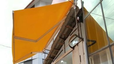 سایبان برقی در بندر بوشهر