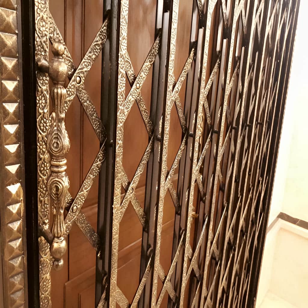 درب آکاردئونی طرح دار مقاوم