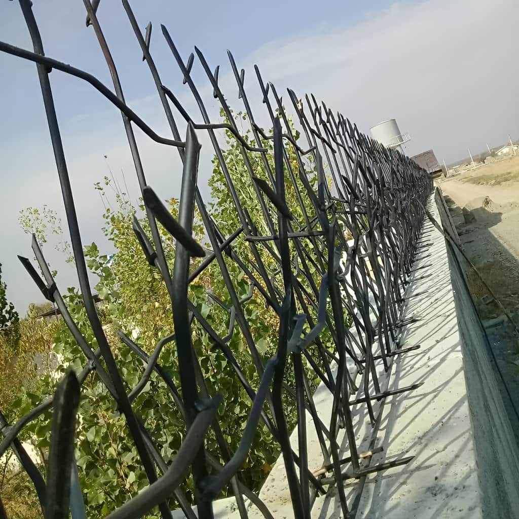 نصب حفاظ شاخ گوزنی روی دیوار ساختمان مسکونی
