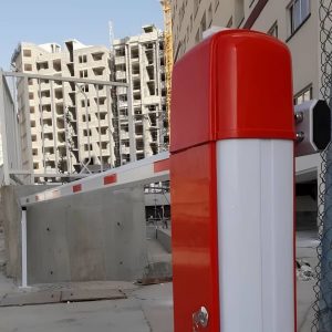 راهبند تلسکوپی با کابین فلزی مقاوم و پوشش رنگ یکنواخت