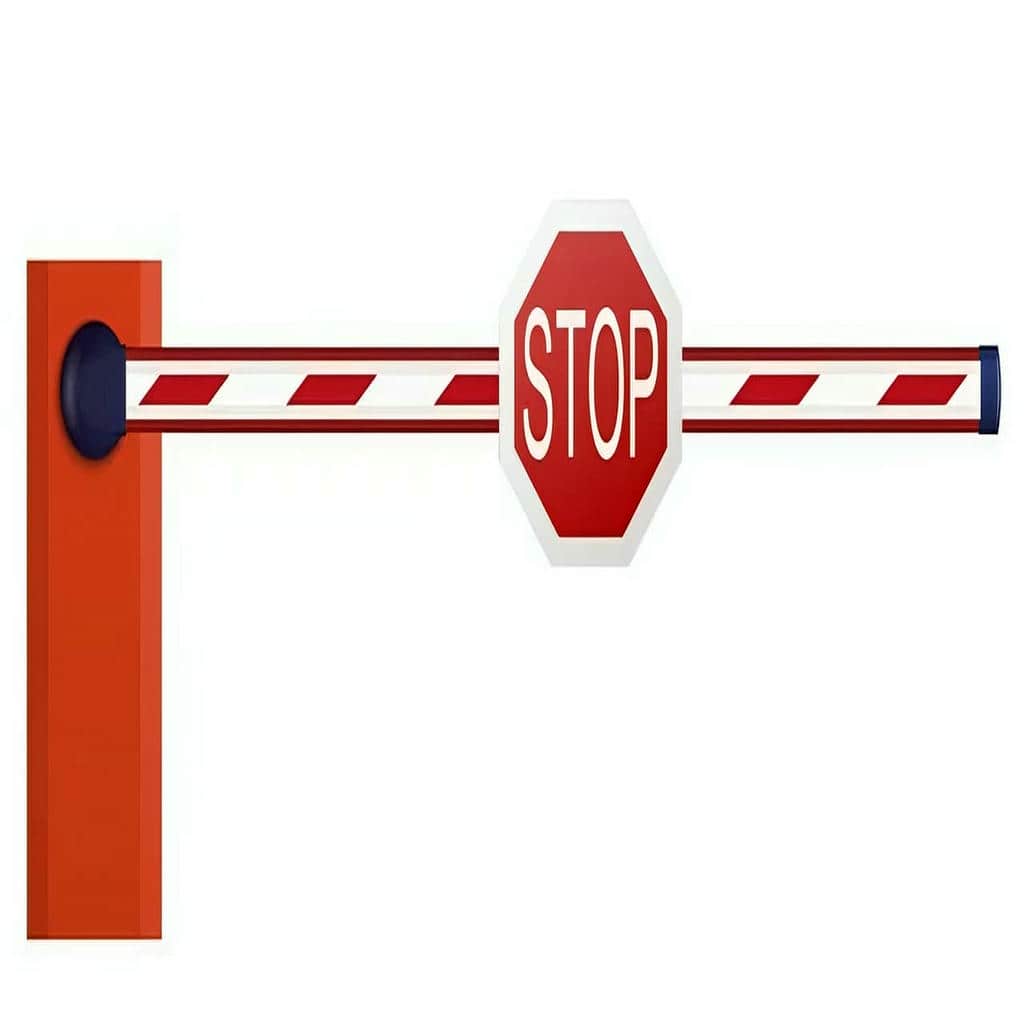 راهبند پارکینگ با فلاشر هشدار و تجهیزات