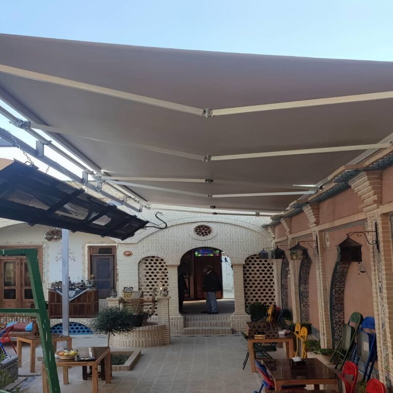 نصب استاندارد سایبان برقی تراس و بالکن