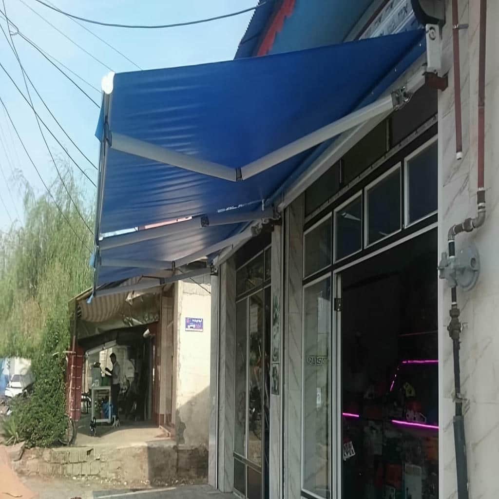 سایبان برقی و دستی با بازوی متحرک روان سایبان برقی و دستی با بازوی متحرک روان