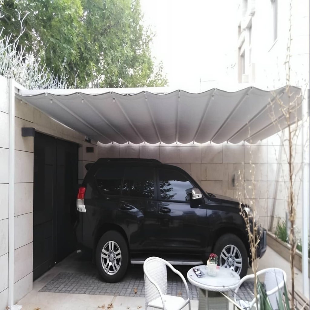 اجرای سقف برقی روف گاردن با سنسور باد و باران