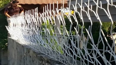 نرده حفاظ دیوار مقاوم برای محوطه
