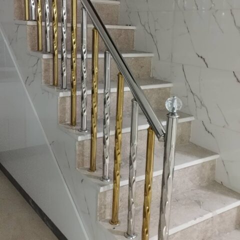 نرده استیل سفارشی پروژه ای