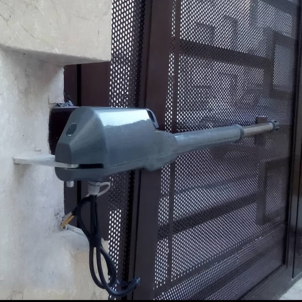 بازوی جک بازویی درب دو لنگه کنار لنگه راست