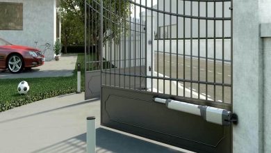 نمای جک ایرانی درب پارکینگ روی درب فلزی