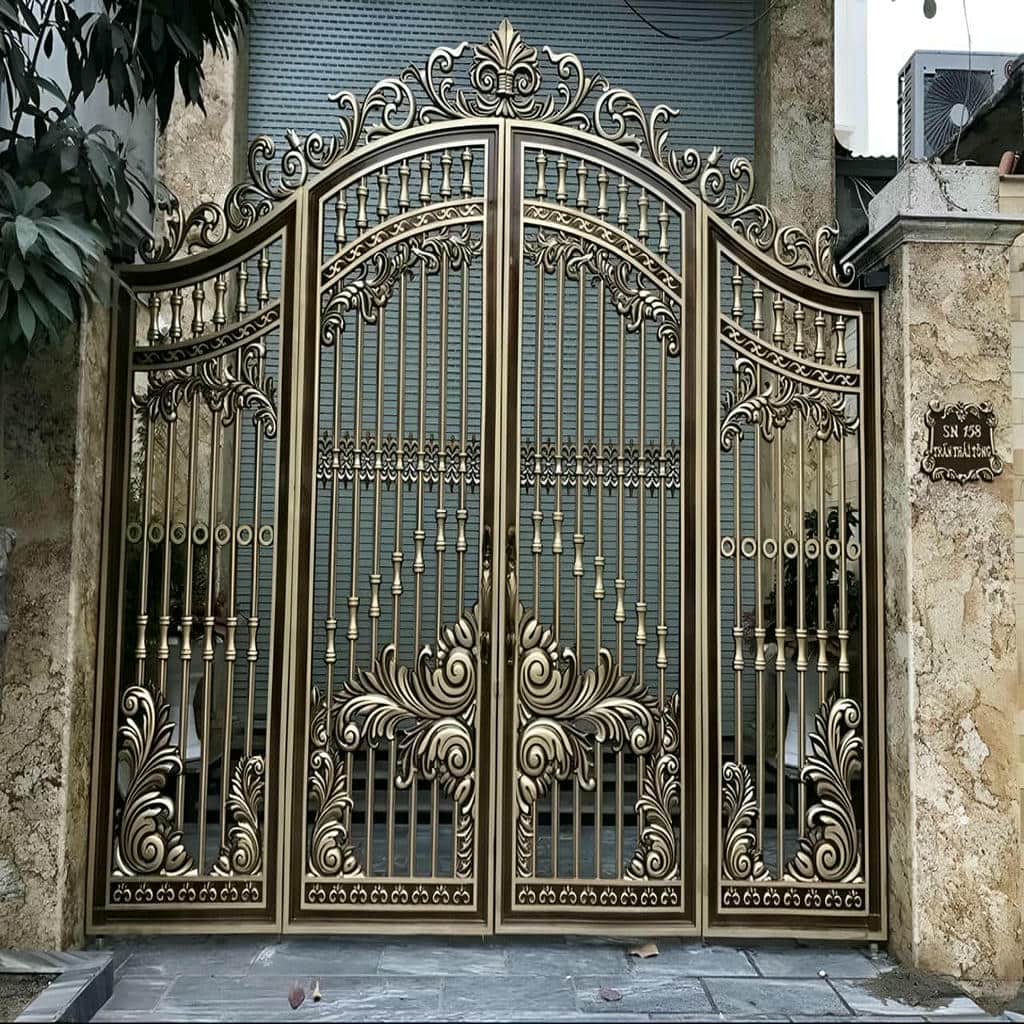 درب پارکینگ ویلا با پروفیل مقاوم برای دهانه عریض