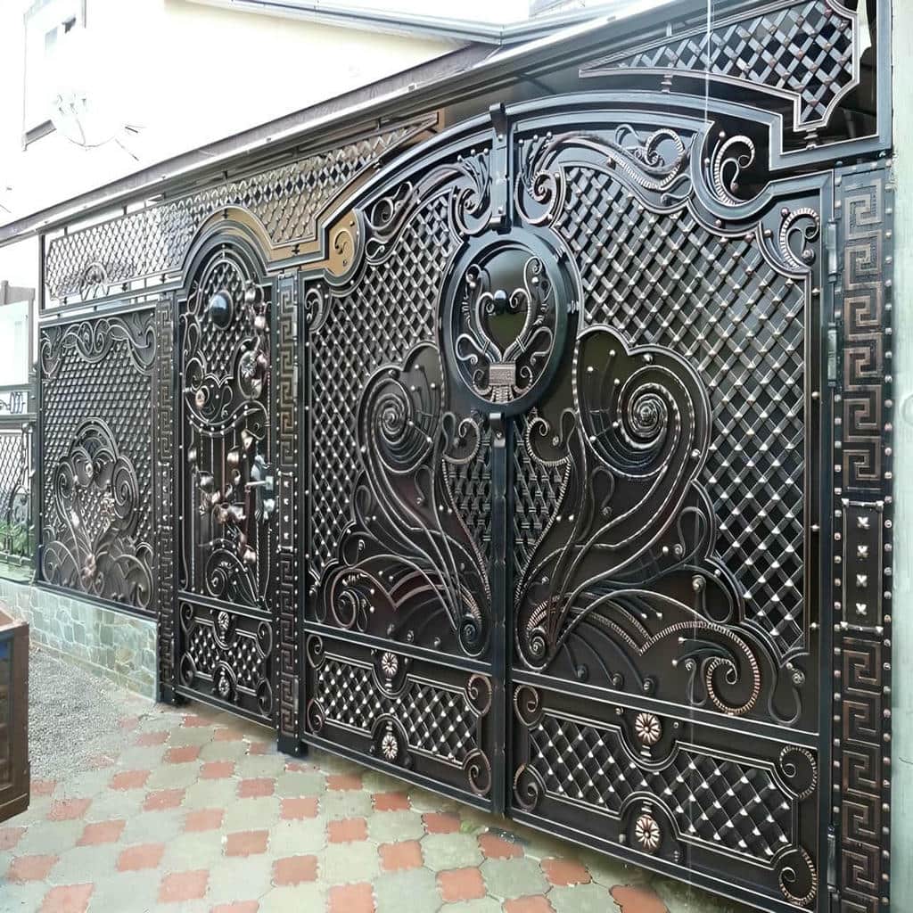 درب پارکینگ عریض در حال نصب روی چهارچوب تراز