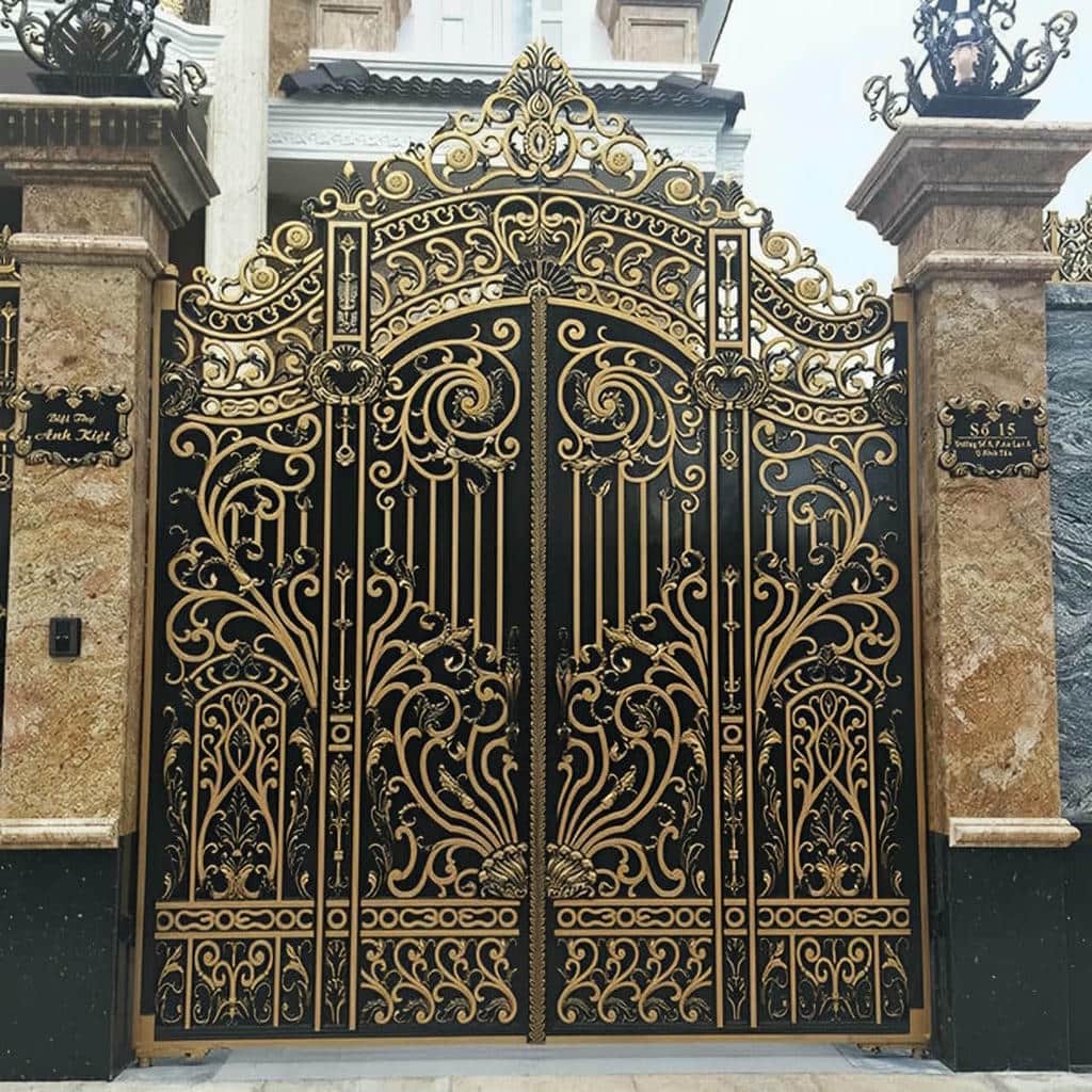 درب ویلایی ساده و شیک فلزی با فریم مستحکم ورودی - تصویر 2