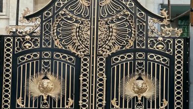 درب پارکینگ سنگین با شاسی تقویت شده و رنگ مقاوم
