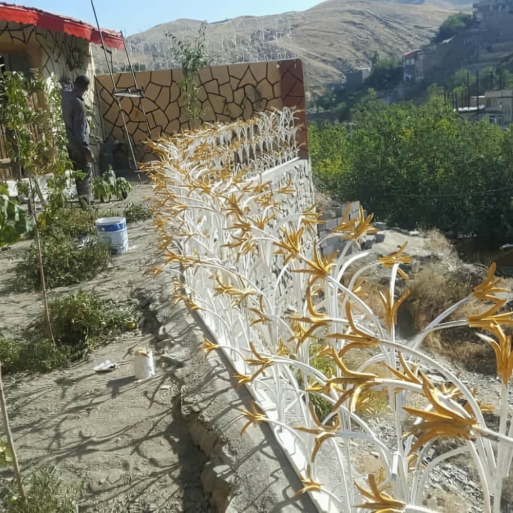 حفاظ غنچه ای در مرحله اندازه گیری دیوار