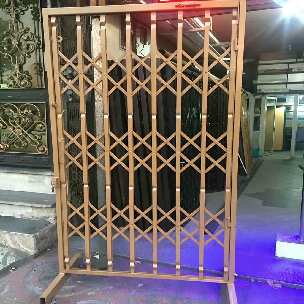 حفاظ ضربدری آکاردئونی سفارشی با ریل روان