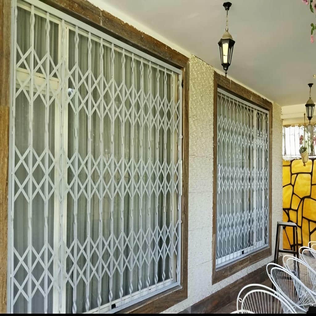 حفاظ ضربدری آکاردئونی در مرحله اندازه گیری