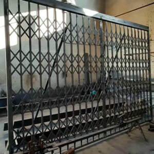 درب آکاردئونی آپارتمان فلزی با ساختار کشویی