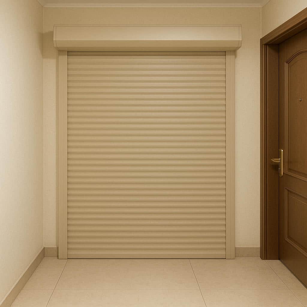 کرکره برقی هنگام هماهنگی اجرای ورودی مسکونی