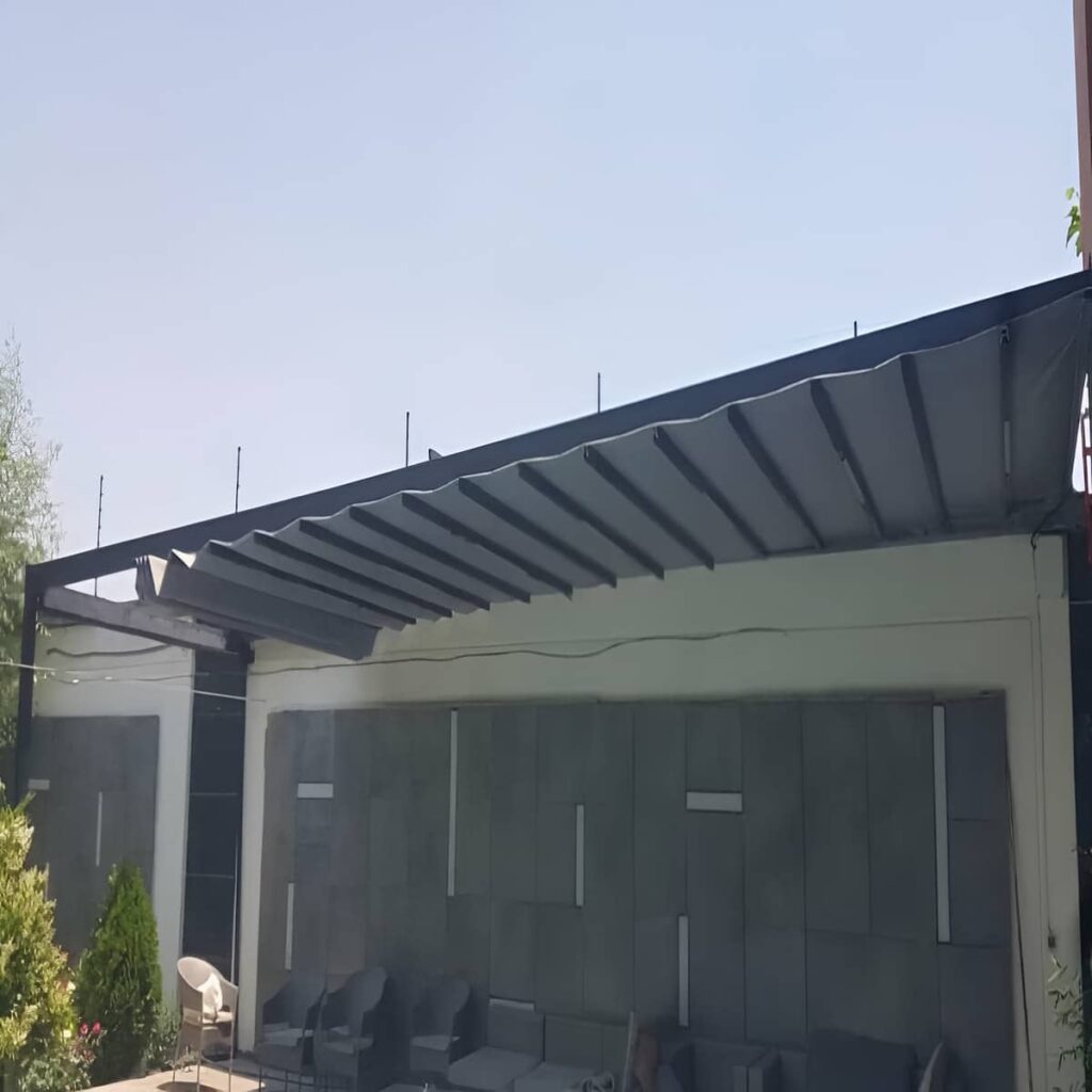 سقف متحرک پارچه ای آماده بررسی شرایط ضمانت سقف متحرک پارچه ای آماده بررسی شرایط ضمانت