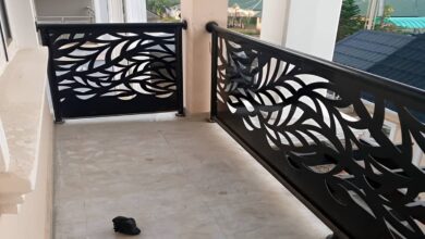 حفاظ بالکن فلزی مناسب نمای ویلایی با اجرای منظم