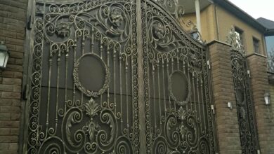 درب ویلایی پارکینگ در مرحله مشاوره نمای کلاسیک