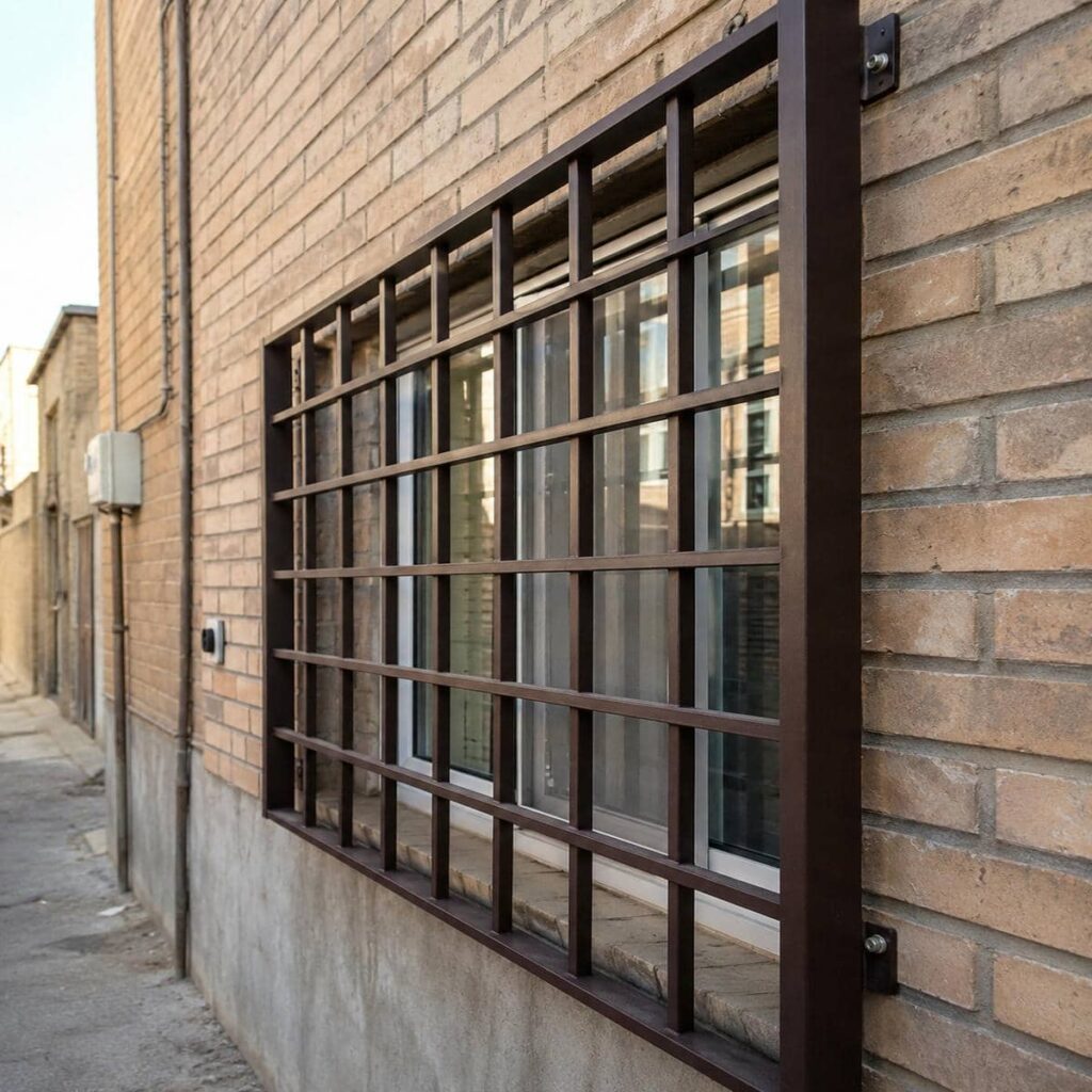 حفاظ پنجره ضد سرقت با جوش منظم و سطح یکدست