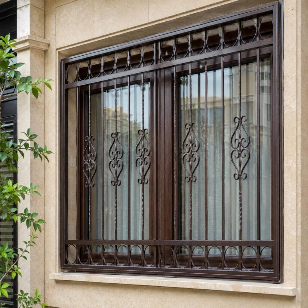 حفاظ پنجره آهنی هنگام بررسی کیفیت متریال حفاظ پنجره آهنی هنگام بررسی کیفیت متریال