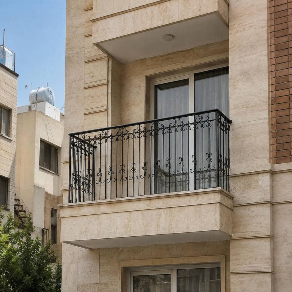 نرده بالکن دکوراتیو مناسب مجتمع مسکونی