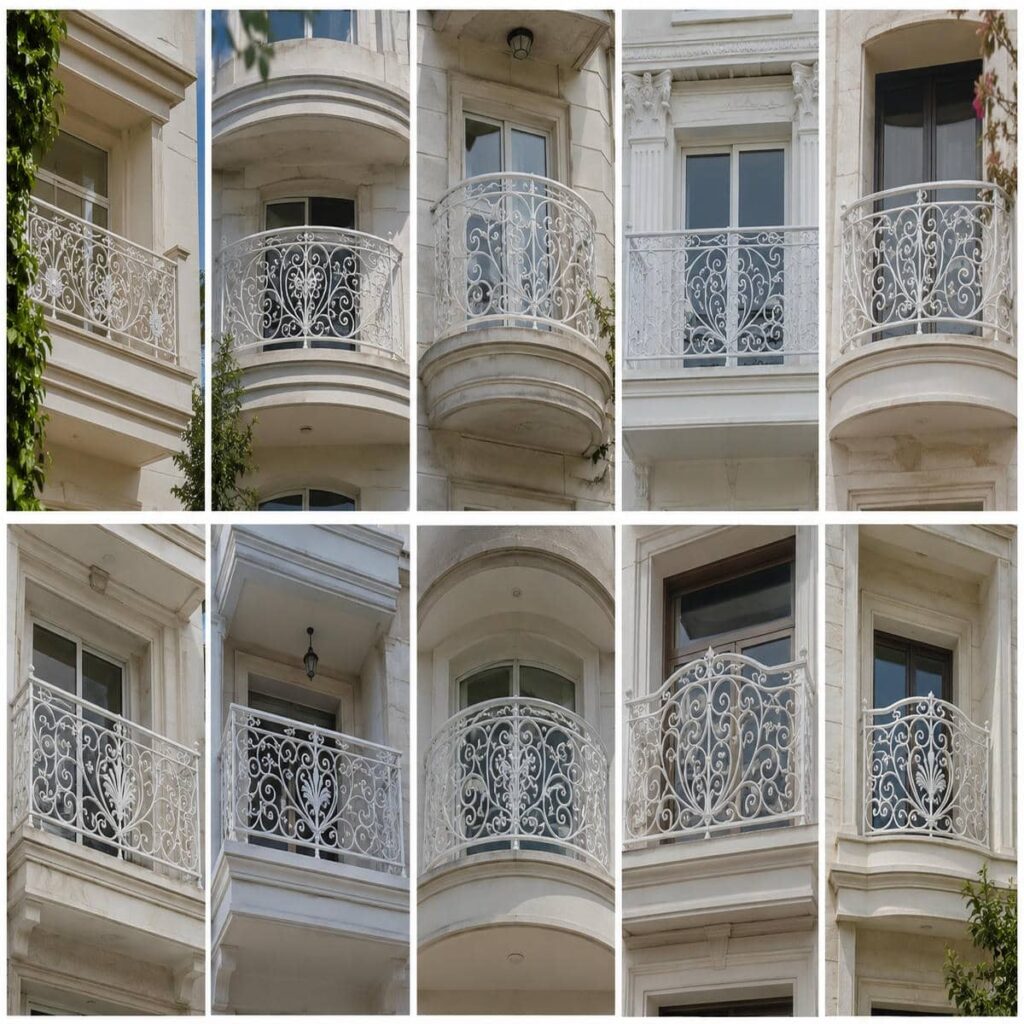 نرده بالکن فلزی مشکی در استان خوزستان