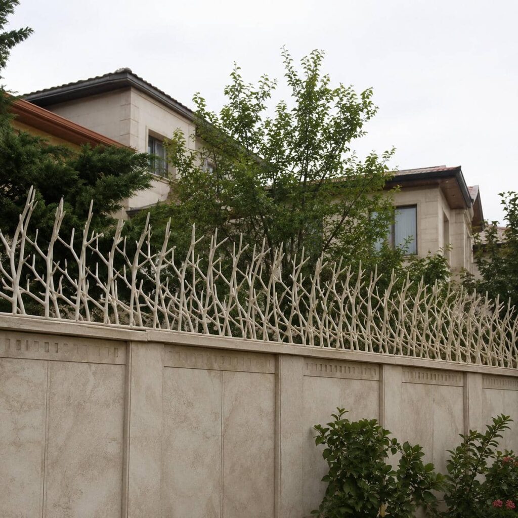 نرده دیواری رنگ شده ساختمان مسکونی استان کرمانشاه نرده دیواری رنگ شده ساختمان مسکونی استان کرمانشاه