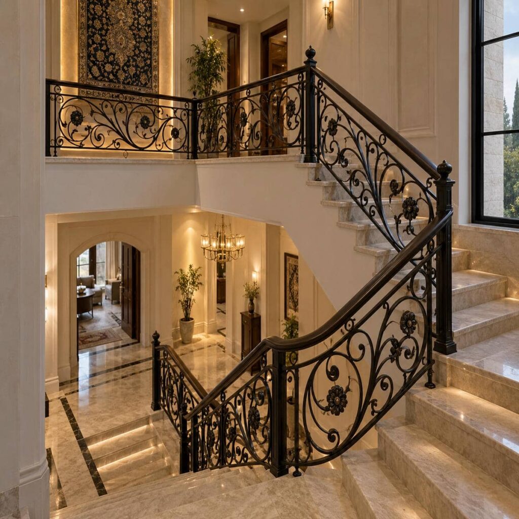 هندریل فلزی با دست انداز روشن در اردبیل