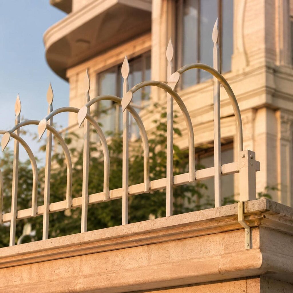 گارد دیواری مشکی ساختمان در استان یزد