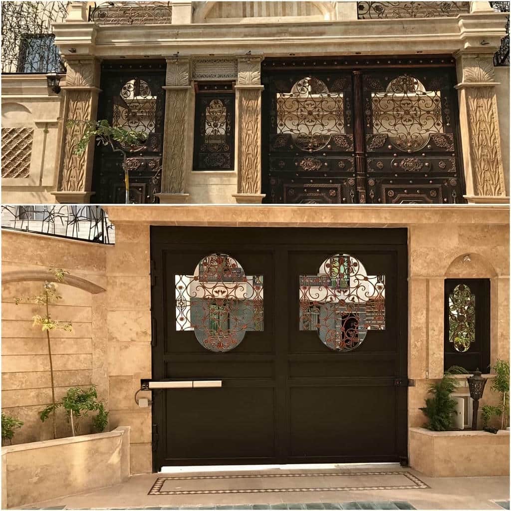جک درب پارکینگ بازویی اهواز نمای فرفورژه مرکز تخصصی عرضه جک درب پارکینگ در اهواز و حومه