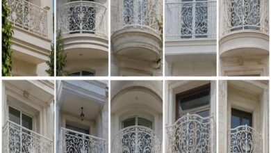 نرده بالکن فلزی مشکی در استان خوزستان